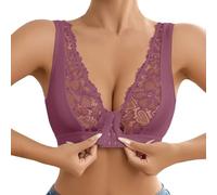 OBASDFD Comfortable Casual Lace Front Bra Versatile Tank Design Ideal for Everyday Wear And Layering Activities, White, L(Purple,S)