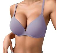 OBASDFD Comfortable Full Coverage Bra for Everyday Wear, Ideal for Pairing with T-Shirts And for all Seasons. Additional Support for The Figure. Detailed Size Details Included., Beige, 12(Blue,6)