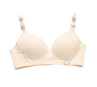 OBASDFD Comfortable Practical Cotton Nursing Bra for Women Without Steel Ring, Beige, 3XL(Beige,S)