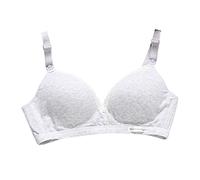 OBASDFD Comfortable Practical Cotton Nursing Bra for Women Without Steel Ring, Gray, S(Beige,XL)