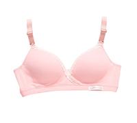 OBASDFD Comfortable Practical Cotton Nursing Bra for Women Without Steel Ring, Pink, XL(Beige,XL)