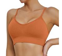 OBASDFD Comfortable Running Sports Bra for Women Quick Dry Shockproof Fitness Yoga Tank Top Without Steel Ring, Purple, M(Gold,S)