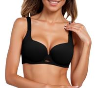 OBASDFD Comodo Reggiseno di Supporto da Indossare Tutti I Giorni, Progettato for Taglie Forti, Perfetto for Abiti con T-Shirt, Uso Tutto L'Anno, Guida Dettagliata alle Inclusa., caffè, 3XL(Black,XL)