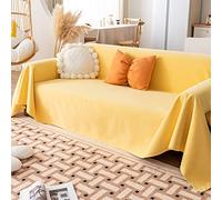 OBASDFD Coperta Protettiva Impermeabile A 5 Strati For Mobili, Protezione Antiscivolo Contro Gli Incidenti Con Animali Domestici(Yellow,180cmx340cm)