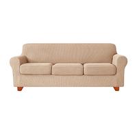 OBASDFD Copricuscino Singolo In Jacquard Elasticizzato Con Fondo Elastico, Protezione For Mobili Lavabile(K,3 seat (185-235 cm))