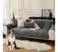 OBASDFD Copridivano A Forma Di L In Tinta Unita, Antiscivolo, Resistente Agli Animali Domestici, Protezione For Mobili(Dgrey,110 * 160cm)