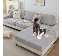 OBASDFD Copridivano Componibile A L In Ciniglia Con Fondo Elastico Antiscivolo, Fodera Lavabile(G,70 * 80CM)