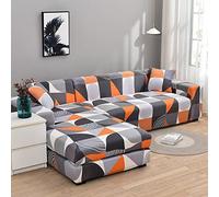 OBASDFD Copridivano Componibile A L, Universale, Antiscivolo, Lavabile In Lavatrice(25,3 Seater+4 Seater)