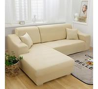 OBASDFD Copridivano Componibile Elasticizzato, Protezione Antiscivolo For Mobili In Tinta Unita For Divani A Due Posti(E,4 Seater(235-300cm))