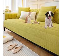 OBASDFD Copridivano Componibile In Cotone, Antiscivolo, Lavabile, For Divani Da 2-4 Cuscini(Green,70 * 90cm/27.6 * 35.4in)