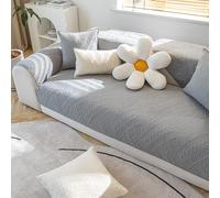 OBASDFD Copridivano Componibile In Cotone Jacquard, Antiscivolo, Lavabile, Adatto Agli Animali Domestici(Grayd,110 * 180cm/43 * 71in)