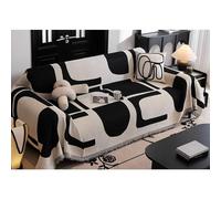 OBASDFD Copridivano Componibile In Morbida Ciniglia, Lavabile, Antiscivolo, Multiuso, Adatto Agli Animali Domestici(J,180 * 280cm/71 * 110in)