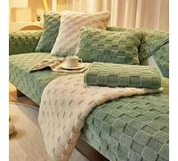 OBASDFD Copridivano Componibile In Peluche, Antiscivolo, Lavabile, For Animali Domestici, 1-3 Posti(Green,110 * 180cm/43 * 71in)