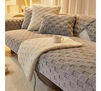 OBASDFD Copridivano Componibile In Peluche, Antiscivolo, Lavabile, For Animali Domestici, 1-3 Posti(Grey,110 * 240cm/43 * 94.5in)