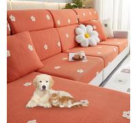 OBASDFD Copridivano Componibile Magic Stretch, Lavabile Antiscivolo For Divani A L(D,Pillow Case)