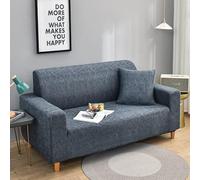 OBASDFD Copridivano elasticizzato antiscivolo, lavabile, con cinghie di fissaggio, per divani componibili (Ax, 2 posti, 145-185 cm)