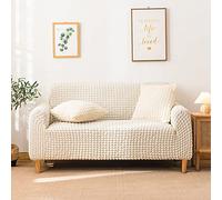 OBASDFD Copridivano Elasticizzato Con Motivo A Bolle 3D, Protezione For Mobili Antiscivolo Spessa(F,3 Seater 190-230cm)
