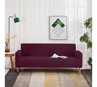 OBASDFD Copridivano elasticizzato con schiuma antiscivolo, protezione universale per mobili, in tinta unita, copertura in poliestere elastico (G, 2 posti (145-185 cm)