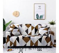 OBASDFD Copridivano elasticizzato con stampa, protezione completa per mobili (a 2 posti, 145-185 cm)