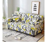 OBASDFD Copridivano elasticizzato con stampa, protezione completa per mobili (circa 4 posti 235-300 cm)