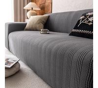 OBASDFD Copridivano Elasticizzato For Divani Con 1/2/3 Cuscini, Protezione Universale For Mobili Lavabile(Gray,Large)