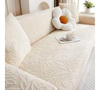 OBASDFD Copridivano Elasticizzato In Jacquard, Tutto In Uno, Protezione Antiscivolo E Lavabile For Divani Componibili(Beige,XLarge)