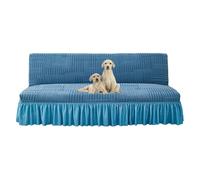 OBASDFD Copridivano elasticizzato, senza braccioli, antiscivolo, elasticizzato, per divano letto e mobili (blu, S)