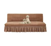 OBASDFD Copridivano elasticizzato, senza braccioli, antiscivolo, elastico, per divano letto e mobili (caffè, S)