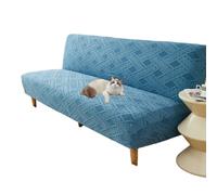 OBASDFD Copridivano Elasticizzato Senza Braccioli In Jacquard For La Protezione Dei Mobili E L'aggiornamento Dello Stile(Blue,S)