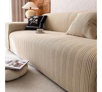 OBASDFD Copridivano Elastico For Divani Da 1/2/3 Cuscini, Lavabile, Protezione For Mobili, For Tutte Le Stagioni(Khaki,Medium)