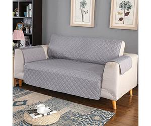 OBASDFD Copridivano Idrorepellente Con Bordi Elastici, Protezione For Mobili Lavabile In Lavatrice(Grey,Small (53x190cm))