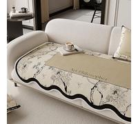 OBASDFD Copridivano In Ciniglia Con Bordo Ondulato, Fodera Antiscivolo Spessa For Divani Componibili(F,90 * 210CM)