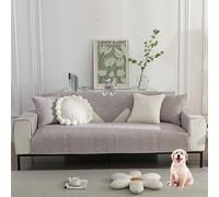 OBASDFD Copridivano In Cotone For Divani Componibili, Protezione Antiscivolo For Mobili Adatta Agli Animali Domestici(Lpurple,90 * 120cm/35.4 * 47in)