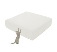 OBASDFD Copridivano In Jacquard, Elasticizzato Effetto Pelliccia For Mobili(White)