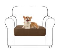 OBASDFD Copridivano In Jacquard For Animali Domestici, Protezione Mobili Con Design Antiscivolo, Reversibile Un Solo Posto(Dark Coffee)