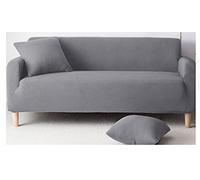 OBASDFD Copridivano in tessuto jacquard, altamente elasticizzato, antiscivolo, spesso, resistente agli animali domestici (grigio chiaro, 1 posto (90-140 cm)