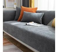 OBASDFD Copridivano Lavabile Antigraffio In Ciniglia Con Design Antiscivolo For La Protezione Dei Mobili Adatti Agli Animali Domestici(Dgray,70 * 180cm/27.6 * 71in)