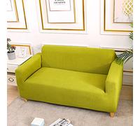 OBASDFD Copridivano Moderno Elasticizzato In Jacquard, Lavabile In Lavatrice For La Protezione Del Soggiorno(Yellow,2 Seater(145-185cm))