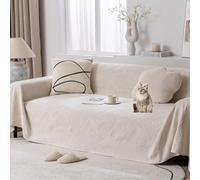 OBASDFD Copridivano Multiuso: Fodera Morbida E Lavabile For Divano Componibile, Protettivo Adatto Agli Animali Domestici(Beige,180 * 380cm/71 * 150in)