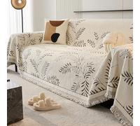 OBASDFD Copridivano Protettivo For Divani Componibili, Fodera Lavabile A Prova Di Animali, Protezione Antiscivolo For Mobili, Moderno For Soggiorno(Brown,180 * 380cm/71 * 149in)