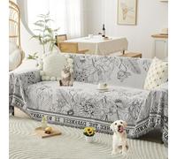 OBASDFD Copridivano Reversibile In Ciniglia, Protezione Antiscivolo Multiuso For Mobili(A,180 * 340cm/71 * 134in)