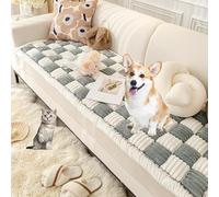OBASDFD Copridivano Reversibile In Cotone, Fodera Antiscivolo A Prova Di Animali Domestici For La Protezione Dei Mobili(Grey,70 * 210cm/27.5 * 82.7in)