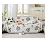 OBASDFD Copridivano Reversibile Oversize, Fodera Lavabile Antiscivolo A Doppia Faccia(Grey,180 * 380cm/71 * 149.6in)