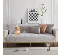 OBASDFD Copridivano Universale For Divani Componibili E Da 1 A 4 Posti, Protezione For Mobili Antiscivolo Lavabile(Grey,70 * 150cm)