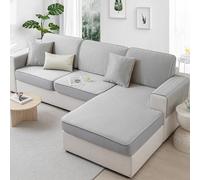 OBASDFD Copridivano Universale In Seta Di Ghiaccio For L'estate, Componibile Antiscivolo E Fresco Con Fondo Elastico(E,80 * 120CM)