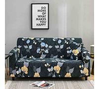 OBASDFD Copridivano Universale Stampato, Elasticizzato Antiscivolo Lavabile(B,1 Seater (90-140cm))