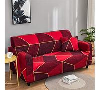 OBASDFD Copridivano Universale Stampato, Elasticizzato Antiscivolo Lavabile(G,1 Seater (90-140cm))