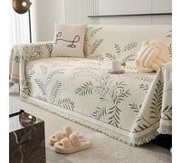 OBASDFD Elegante Fodera For Divano In Ciniglia For Divani Componibili, Protettiva For Mobili Antiscivolo E Lavabile(Green,180 * 230cm/71 * 90.5in)