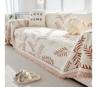 OBASDFD Elegante Fodera For Divano In Ciniglia For Divani Componibili, Protettiva For Mobili Antiscivolo E Lavabile(Orange,180 * 420cm/71 * 165in)