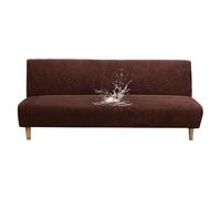OBASDFD Fodera For Futon Con Motivo A Foglie, Elasticizzata Resistente All'acqua For Divani Letto(Coffee,Medium)